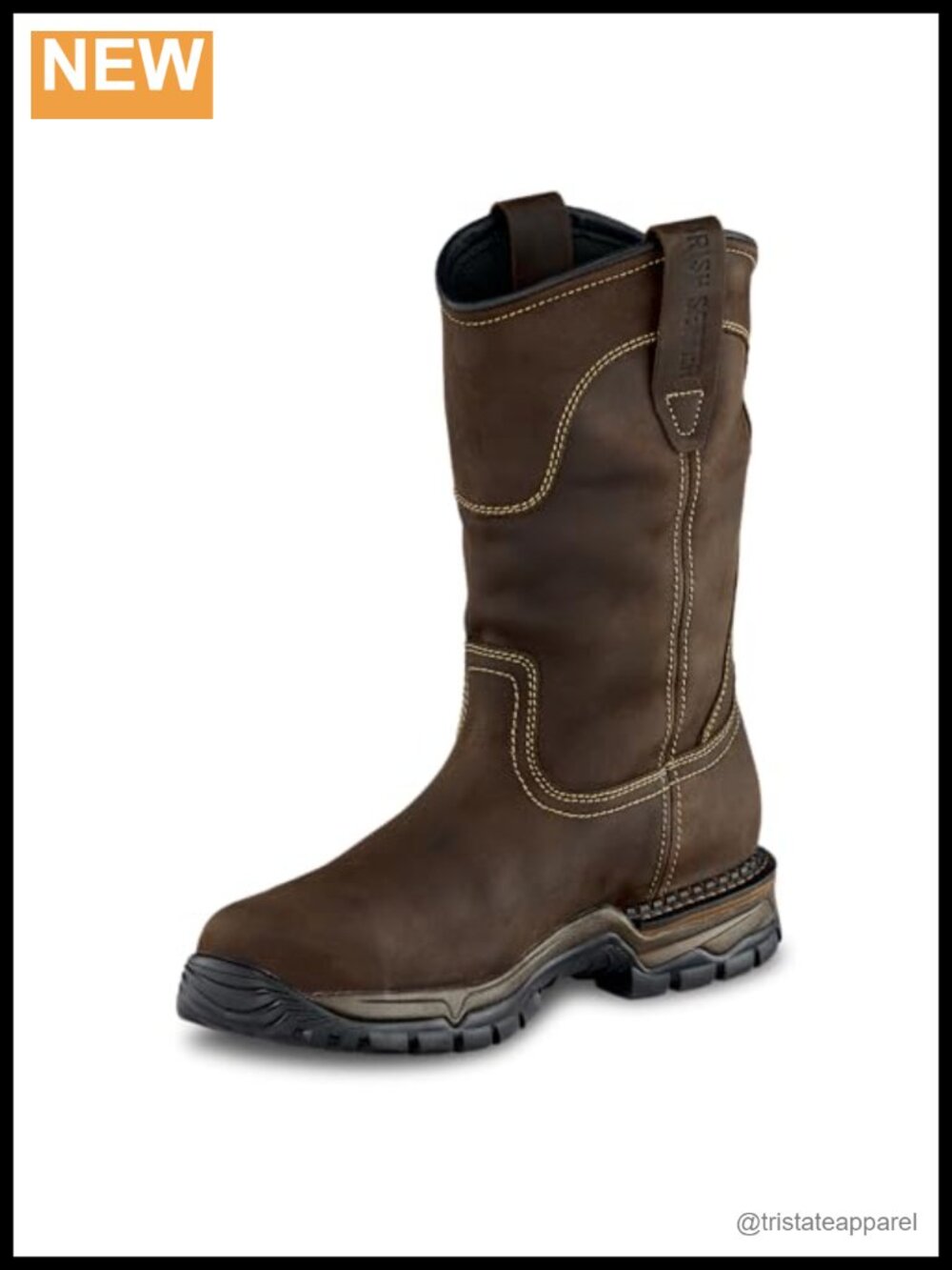 Men's Soft Toe Work Boot Full Grain Leather Waterproof 11"